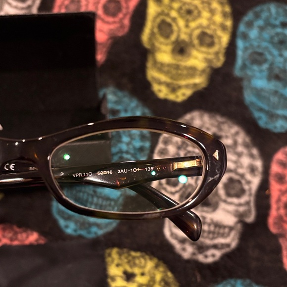 Prada tortoise Eyeglasses with Case - Picture 3 of 7